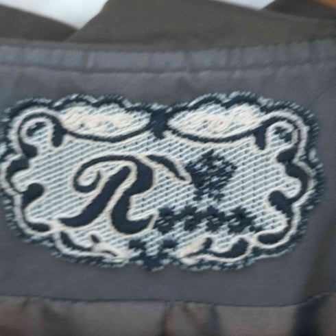 Rossa 刺繍デザイン フリル ロングコート レディース 46