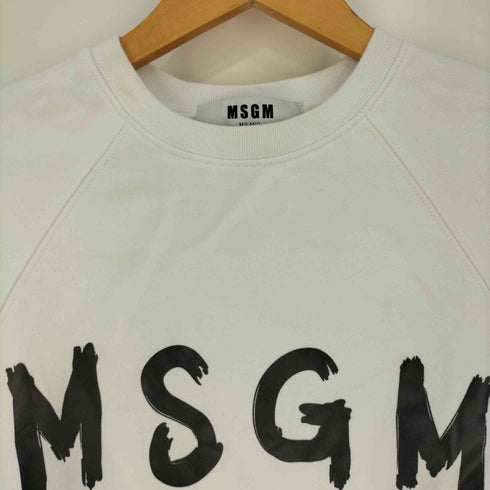 エムエスジーエム MSGM ロゴプリント クルーネックスウェット レディース XS
