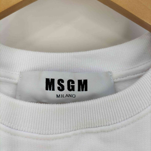 エムエスジーエム MSGM ロゴプリント クルーネックスウェット レディース XS