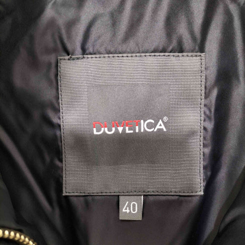 デュベティカ DUVETICA デュベティカ DUVETICA BLODWEN ロングダウンコート アウター ナイロン フィンラクーンファー付き ジップアップ 40 黒 ブラック /ES ■OS レディース レディース EUR:40