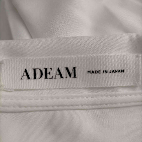 アディアム ADEAM アディアム ADEAM ワンピース 膝丈 長袖 オープンショルダー 0 白 ホワイト 40291 /ES ■OS レディース レディース JPN:0