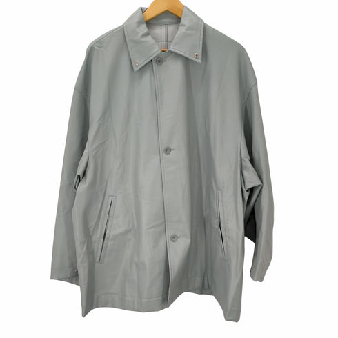 アメリヴィンテージ Ameri VINTAGE Ameri VINTAGE ×N.HOOLYWOOD 22SS FAKE LEATHERJACKET フェイクレザー ジャケット ミドル丈 オーバーサイズ S ミントグレー /HS ■OS レディース レディース import:S