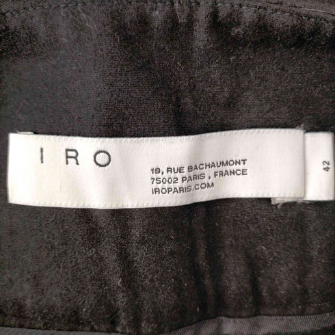 - IRO イロ IRO Pepinea pants 2タックパンツ テーパード ジッパーフライ 42 黒 ブラック /CM ■OS レディース レディース JPN:42