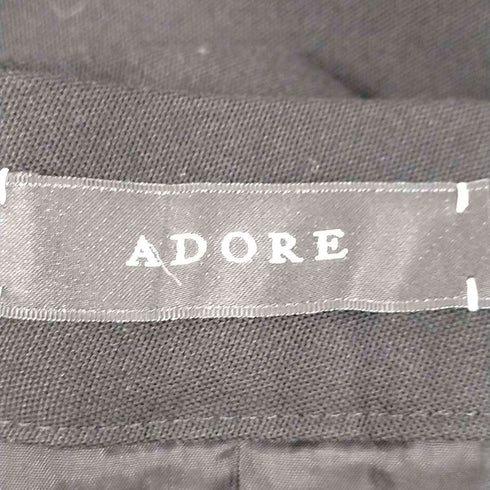 アドーア ADORE アドーア ADORE BLACK LABEL 20AW ドライウールスカート タイト ロング スリット 36 黒 ブラック /DF ■OS レディース レディース