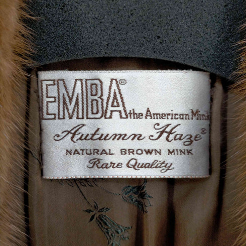 エンバ EMBA 毛皮コート ファーコート チェスター ショート ポンポン レディース import:S
