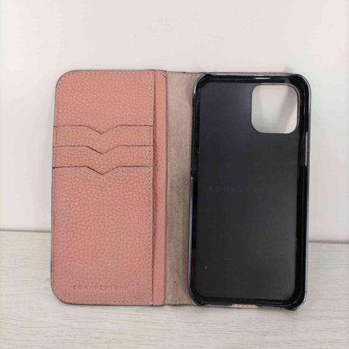 ボナベンチュラ BONAVENTURA シボ革 二つ折りiPhoneケース レディース