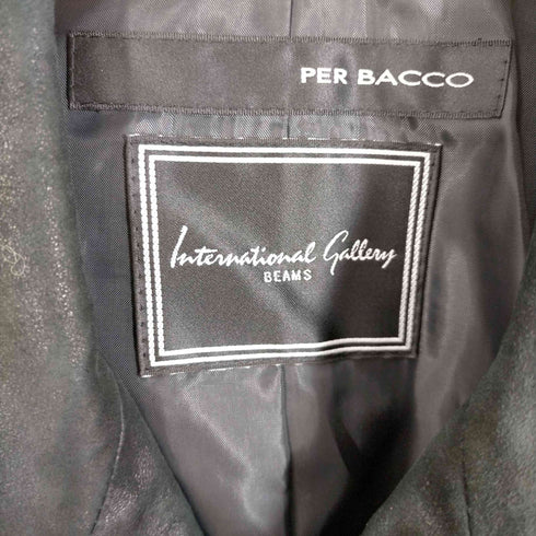 インターナショナルギャラリービームス International Gallery BEAMS ペルバッコ PER BECCO ライダースジャケット ダブル ジップアップ メンズ