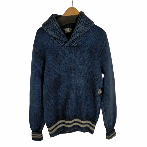 ダブルアールエル ラルフローレン RRL RALPH LAUREN インディゴ染ショールカラーニット メンズ JPN:M