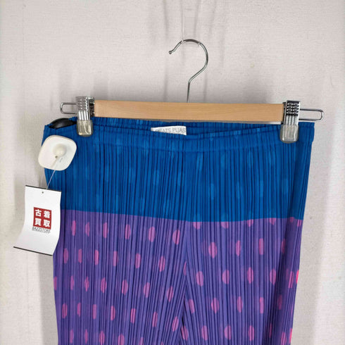 プリーツプリーズイッセイミヤケ PLEATS PLEASE ISSEY MIYAKE 切替プリーツパンツ レディース JPN:2