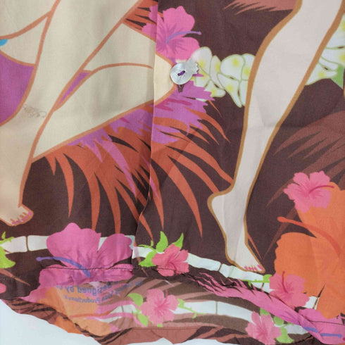 ケオニオブハワイ KEONI OF HAWAII 人物プリント アロハシャツ メンズ JPN:M