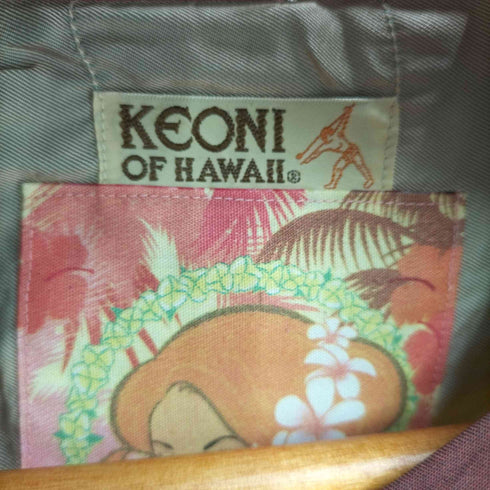 ケオニオブハワイ KEONI OF HAWAII 人物プリント アロハシャツ メンズ JPN:M