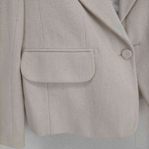 カルヴェン CARVEN バイカラーピークドラペルジャケット 総裏地 シングル 1B レディース JPN:36