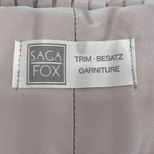 サガフォックス SAGA FOX ブルーFOXストール マフラー フォックスファー アイボリー レディース