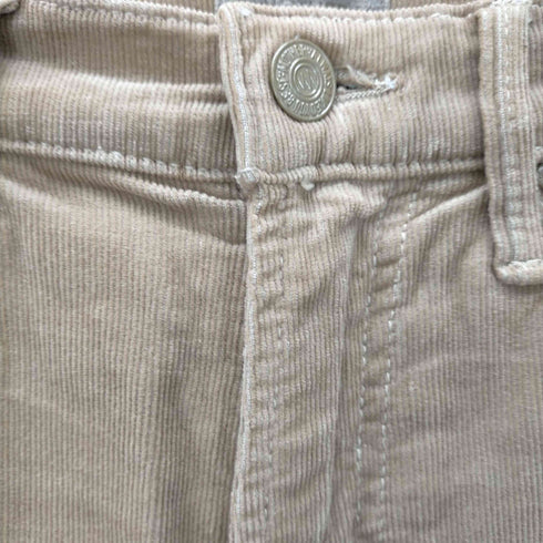 マザー mother マザー mother INSIDER CROP STEP FRAY コーデュロイパンツ フレア ストレッチ カットオフ 24 ベージュ /HK ■OS レディース レディース US:24