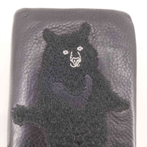 イヤー ear クマさん刺繍 レザーロングウォレット レディース