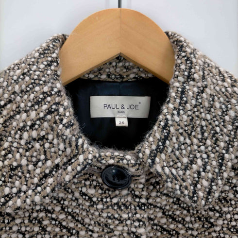 ポール&ジョー PAUL&JOE ステンカラーツイードコート レディース JPN:36