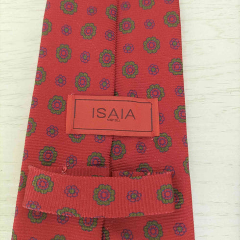イザイア ISAIA イタリア製 総柄 シルクネクタイ メンズ