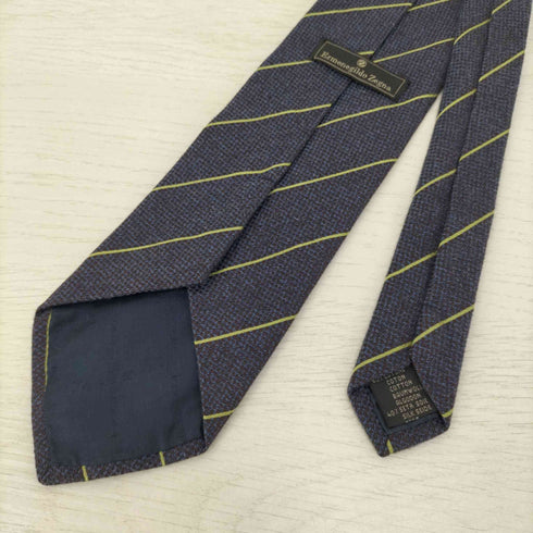 エルメネジルドゼニア ERMENEGILDO ZEGNA イタリア製 コットンシルク トラッドネクタイ メンズ