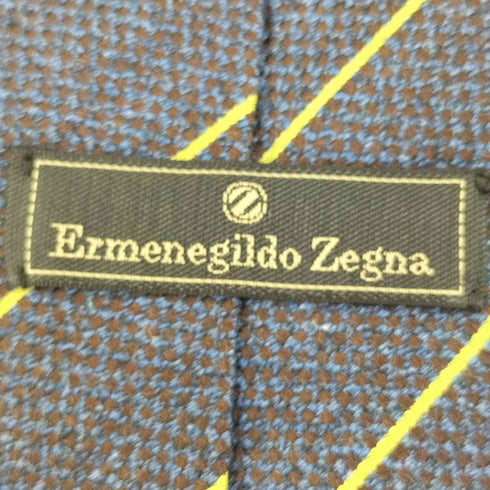 エルメネジルドゼニア ERMENEGILDO ZEGNA イタリア製 コットンシルク トラッドネクタイ メンズ