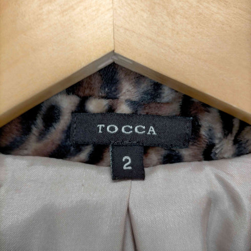 トッカ TOCCA コート レオパード柄 ステンカラー レディース JPN:2