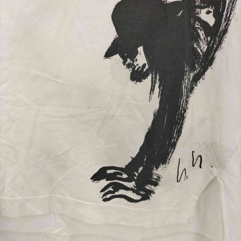 ワイスリー Y-3 16SS クルーネック 自画像 スケッチ プリント Tシャツ メンズ import:XS