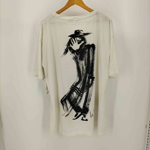 ワイスリー Y-3 16SS クルーネック 自画像 スケッチ バック プリント Tシャツ メンズ import:S