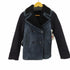 ゴールデングース GOLDEN GOOSE ウール シープスキン 切り替え ジャケット アウター ダブル スモークブルー レディース OS