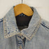 ザラ ZARA ダメージドデニムシャツジャケット レディース import:XS