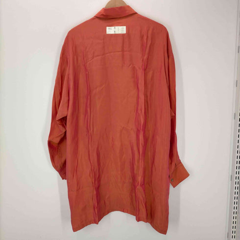 エヌハリウッド N.HOOLYWOOD N.HOOLYWOOD 22SS PATTERN NO SHIRT シャツ 長袖 前開き チュニック丈 S オレンジ /CM ■OS レディース import:S