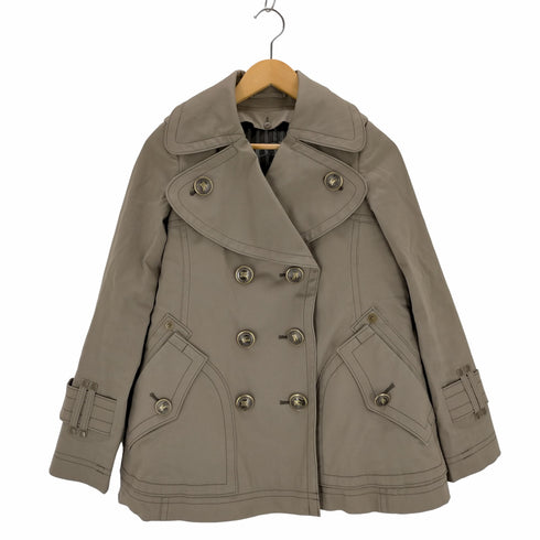 バーバリーブルーレーベル BURBERRY BLUE LABEL ショートトレンチジャケット アウター ライナー付き レディース JPN:36