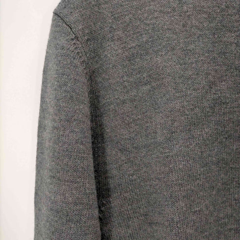 モンクレール MONCLER モンクレール MONCLER GIROCOLLO TRICOT ニット ウール セーター 長袖 プルオーバー ロゴ クルーネック 黒タグ 国内正規 L グレー /AA ■OS ■AD メンズ メンズ import:L