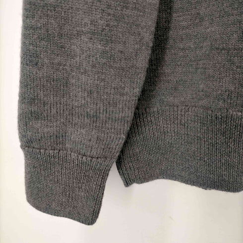 モンクレール MONCLER モンクレール MONCLER GIROCOLLO TRICOT ニット ウール セーター 長袖 プルオーバー ロゴ クルーネック 黒タグ 国内正規 L グレー /AA ■OS ■AD メンズ メンズ import:L