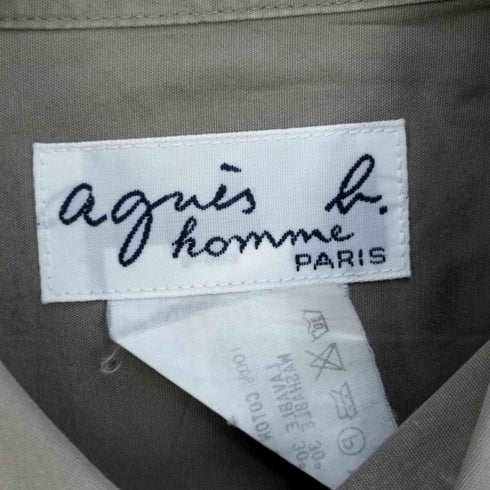 アニエスベーオム Agnes b.homme 日本製 レギュラーカラードレスシャツ メンズ 3