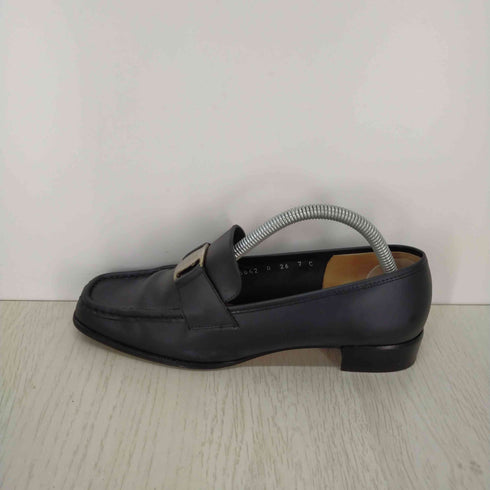 サルヴァトーレフェラガモ Salvatore Ferragamo ロゴメタルプレートローファー レディース 26cm