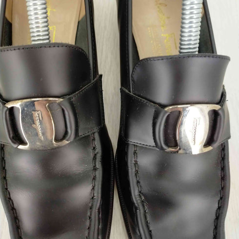 サルヴァトーレフェラガモ Salvatore Ferragamo ロゴメタルプレートローファー レディース 26cm