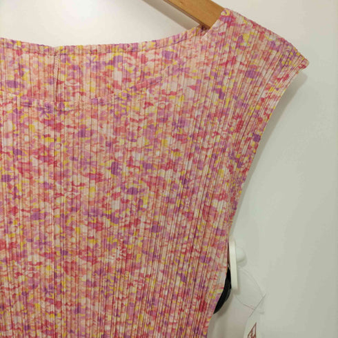 プリーツプリーズイッセイミヤケ PLEATS PLEASE ISSEY MIYAKE 1993SS 幾何学模様ノースリーブプリーツワンピース レディース JPN:2