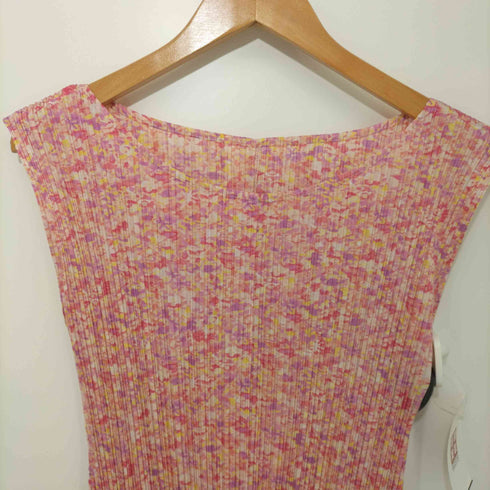 プリーツプリーズイッセイミヤケ PLEATS PLEASE ISSEY MIYAKE 1993SS 幾何学模様ノースリーブプリーツワンピース レディース JPN:2