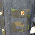アベイシングエイプ A BATHING APE フロントロゴ刺繍 迷彩デニムシャツ メンズ JPN:M