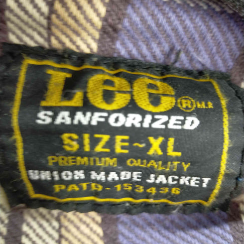 リー Lee 80S ピケ トラッカージャケット 裏地ネル メンズ JPN:XL