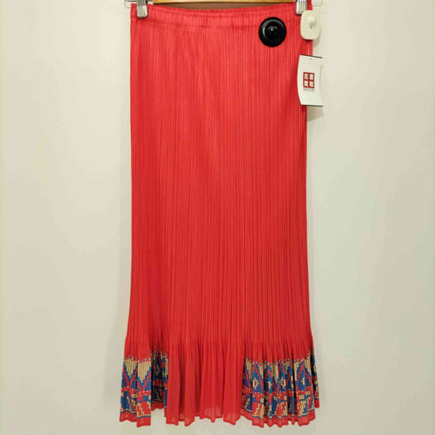 プリーツプリーズイッセイミヤケ PLEATS PLEASE ISSEY MIYAKE 1992SS 幾何学模様プリーツロングスカート レディース JPN:3