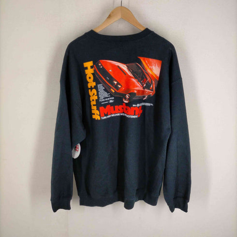 企業ロゴ カープリント クルーネックスウェット メンズ JPN:XL