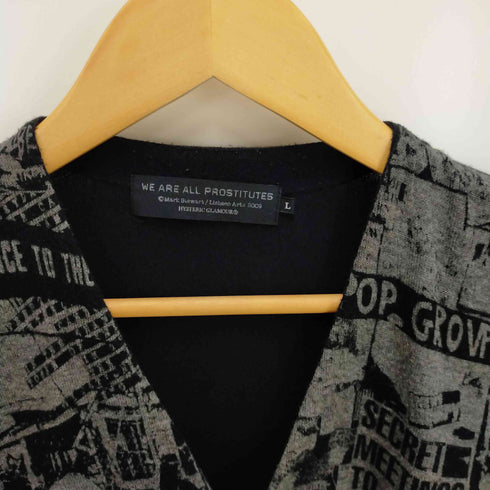 ヒステリックグラマー HYSTERIC GLAMOUR フロントデザインコットンカーディガン メンズ JPN:L