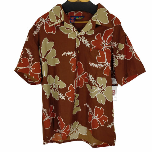 ROUNDY BAY アロハシャツ 開襟 オープンカラー ポリ メンズ JPN:XL