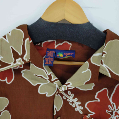 ROUNDY BAY アロハシャツ 開襟 オープンカラー ポリ メンズ JPN:XL