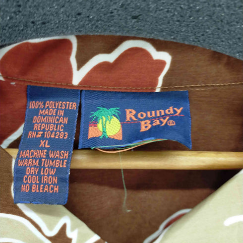 ROUNDY BAY アロハシャツ 開襟 オープンカラー ポリ メンズ JPN:XL