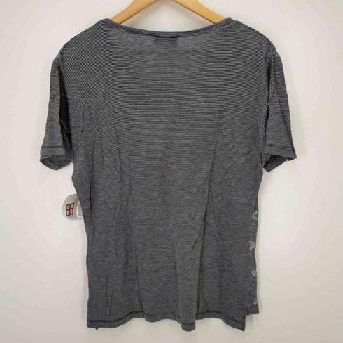 ヴィヴィアンウエストウッドマン Vivienne Westwood MAN Vネック オーブプリントボーダーTシャツ メンズ 48