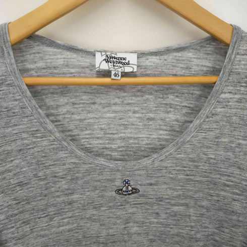 ヴィヴィアンウエストウッドマン Vivienne Westwood MAN オーブ刺繍ロングスリーブTシャツ メンズ 46