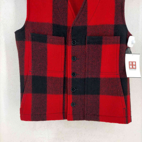 エルエルビーン L.L.Bean USA製 バッファローチェック ウールベスト メンズ import:S