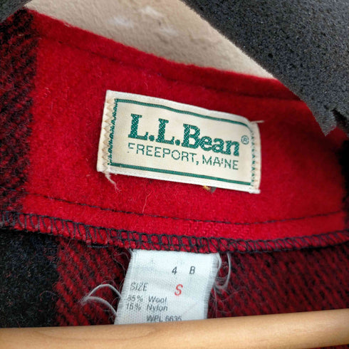エルエルビーン L.L.Bean USA製 バッファローチェック ウールベスト メンズ import:S
