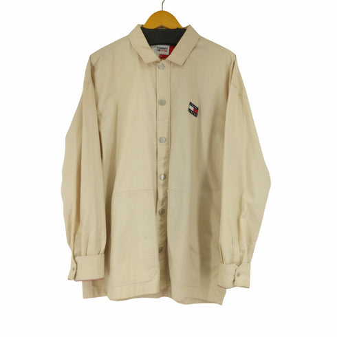トミージーンズ tommy jeans ツイストフラッグオーバーシャツ メンズ import:XL
